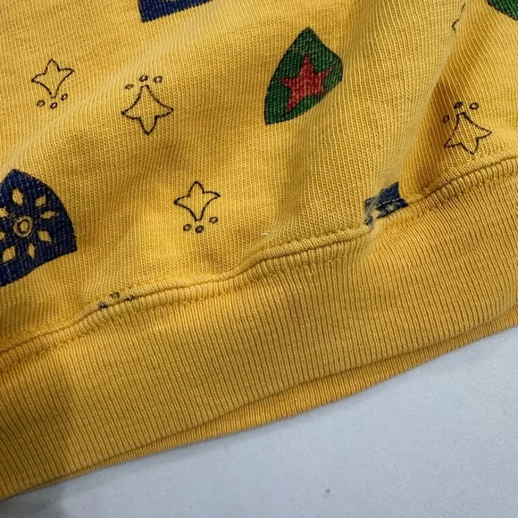 The Great Plains Clothing Company Size Large Mustard Yellow Sweatshirt - Crest - Picture 3 of 7